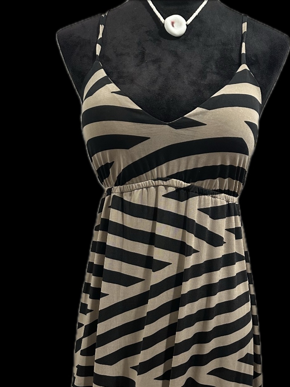 Poetry Geometric striped Maxi Dress